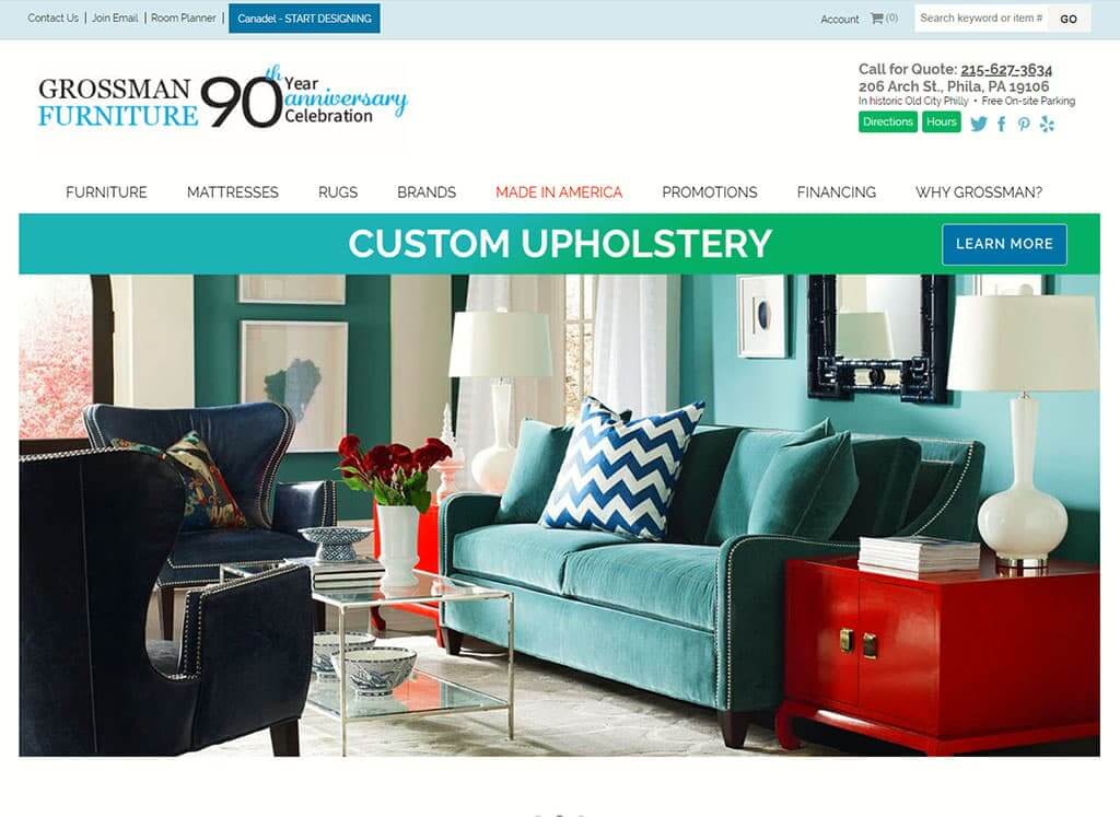Grossman Furniture Web Design